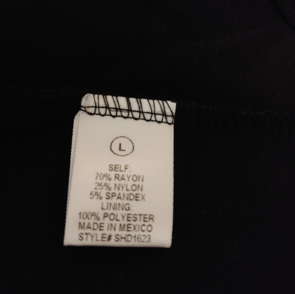 Black Strapless Tube Dress with split. - Picture 2 of 9